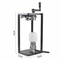 Máquina selladora de latas de jugo Manual comercial XEOLEO, máquina de sellado de botellas, mango de bebida, máquina de sellado de latas, plástico pequeño, 10KG, 55mm