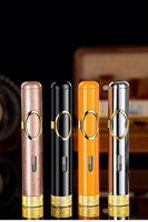 Nouveau Briquet Torche à Flamme Directe en Métal, Multifonctionnel avec Support, Perforateur et Allumeur, Alimenté au Butane, Idéal pour Cigares, Cadeau