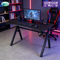 Bureau d'ordinateur WS4016, nouveau style, bureau d'étude à domicile, bureau de jeu, table de bureau à domicile, bureau de jeu avec porte-gobelet