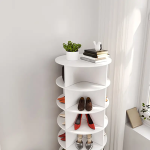 Meuble à <span class=keywords><strong>chaussures</strong></span> rotatif à 360° à 5 niveaux, autoportant, organisateur de rangement pour <span class=keywords><strong>chaussures</strong></span>, armoire de rangement en colonne - Product Image 6