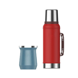 Nuevo Set de Viaje 304 que Incluye Tazas de <span class=keywords><strong>Mate</strong></span> Argentino, Botella de Agua Deportiva de Acero Inoxidable y Vaso Térmico de Doble Capa - Product Image 2