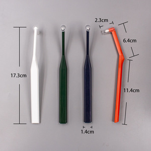 Cepillo de dientes ortodóntico para aparatos dentales, cerdas de nailon suaves, cepillo de dientes manual para usuarios de dentaduras postizas, uso adulto, cuidado en el hogar - Product Image 5