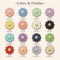 Aimant de réfrigérateur personnalisé en métal floral, aimant en émail dur avec fleurs, papillons, jardin, souvenir, avec logo, emballage cadeau