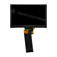 Modul Layar LCD TFT IPS ENH Enrich 5 Inci Resolusi Tinggi 800x480 Layar Sentuh Antarmuka RGB Lampu Latar Putih Area Aktif