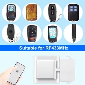 Qiachip Loại C Có Thể Thu Phí <span class=keywords><strong>RF</strong></span> 433Mhz Ngón Tay Robot Nút Pusher Bot Ánh Sáng Off Robot Đu Cánh Tay Rocker Từ Xa Chuyển Đổi - Product Image 2