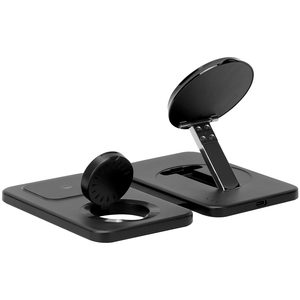 Caricatore Wireless Magnetico Pieghevole 3-in-1 OEM, Stazione di Ricarica Rapida 15W in Metallo per Telefono, Orologio e Auricolari - Product Image 4