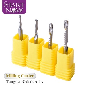 Startnow fresa in acciaio al tungsteno acrilico incisione CNC Router Bit di legno utensile da taglio fine mulino a una canna a spirale punte - Product Image 1