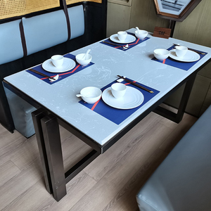 ชุดเฟอร์นิเจอร์ร้านอาหาร โต๊ะ เก้าอี้ โซฟาหนังสำหรับร้านอาหาร คาเฟ่ - Product Image 3