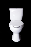 WC en céramique vitreuse européenne avec siphon en P 180 mm, chasse double à décharge directe, plomberie française complète, ensemble WC Sanita Compacta