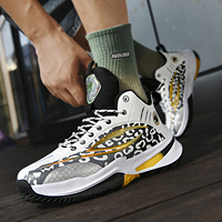 Chaussures de basketball rétro basses et montantes, tige en PU de haute qualité, résistantes à l'usure, chaussures de sport décontractées toutes saisons