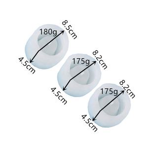 3D Oval Artístico Rosa <span class=keywords><strong>Flor</strong></span> <span class=keywords><strong>de</strong></span> Melocotón Flora Marina y <span class=keywords><strong>fauna</strong></span> Superficie DIY Silicona Hormigón Resina Olla Tarro Moldes - Product Image 2