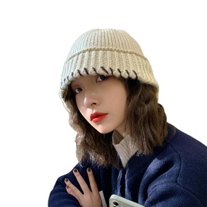 Chapeau bob rétro japonais en fourrure de <span class=keywords><strong>lapin</strong></span> <span class=keywords><strong>sauvage</strong></span>, version coréenne pour femme, chapeau d'automne et d'<span class=keywords><strong>hiver</strong></span>, chapeau chaud, chapeau de pêcheur - Product Image 1