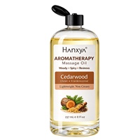 Huile de massage aromathérapeutique au cèdre, marque privée, 237 ml, flacon pompe, OEM ODM personnalisé