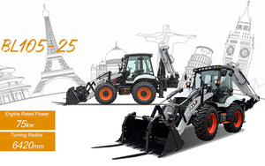 Aolite CE Euro 5 epa4 backhoe loaders105 Trung Quốc mini nhỏ backhoe loader kết thúc trước bánh xe tải ALT backhoe shanmon - Product Image 2