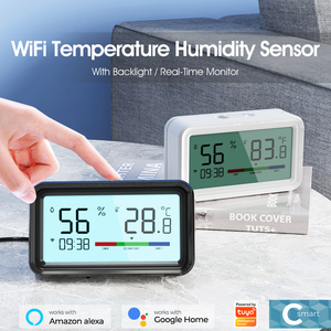 Moniteur de température et d'humidité WiFi, écran numérique rétroéclairé ℉ & ℃   Humidificateur intelligent à liaison commutable avec alerte à distance - Product Image 2