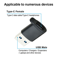 Adaptador de Datos USB 3.0 a Tipo C OTG, Conector Impermeable para Laptop y Teléfono, Portátil, Venta al Por Mayor