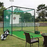 Qianshun Cage de golf légère professionnelle pour l'entraînement, avec filet en acier et polyéthylène, fabriquée en Chine