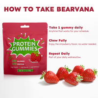Bonbons gélifiés à la protéine de lactosérum saveur fraise pour le soutien nutritionnel pendant l'entraînement