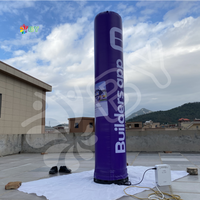 BOYAN affichage totem gonflable colonne de lumière de poteau gonflable extérieur bonne qualité publicité gonflables lampe à LED