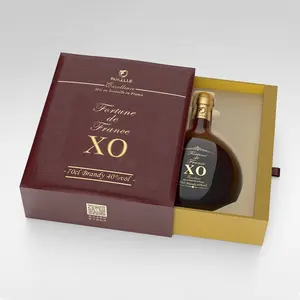 Box Printing Sublimation Red XO Wine Glass Bottles Gift Cardbox Box With Cardboard Lining
