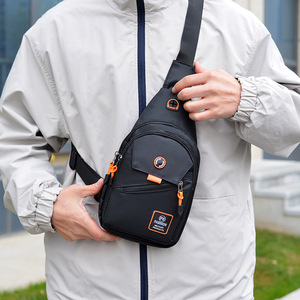 OEM Men's Stylish Business Single Shoulder Backpack Multi-Layer <b>Chest</b> Bag New Trendy Slant Cross Design Men's Messenger Bags - Product Image 6