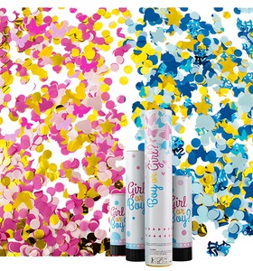 Personnalisé rose bleu bébé douche décoration fumée sexe révéler canon sexe révéler bombes fumigènes - Product Image 1