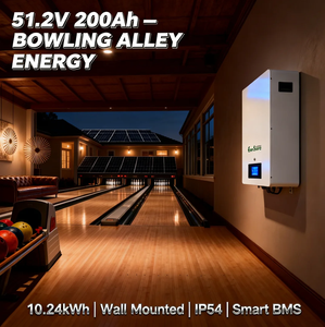 Baterai Lithium 51.2V 48V 200Ah 10kWh untuk Sistem Surya yang Dipasang di Dinding - Product Image 1
