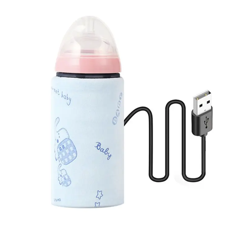 Cute pattern Portable Baby Feeding Milk Bottle Warmer USB