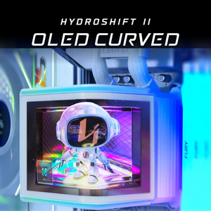 Refroidisseur de processeur liquide incurvé OLED <span class=keywords><strong>Lian</strong></span> <span class=keywords><strong>Li</strong></span> Hydroshift II 360 avec pince de tube flexible, chemin de liquide réglable, écran OLED 3D de 6,67 pouces - Product Image 3