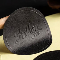 Autocollants personnalisés en papier texturé de forme irrégulière avec logo de marque en relief, étiquettes adhésives personnalisées, emballage de luxe, étiquettes mates