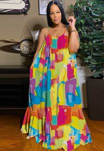 2026 nuevo KJ moda verano Boutique ropa mujer Maxi vestidos fiesta estampado único sin mangas <span class=keywords><strong>A</strong></span>-line Big Swing <span class=keywords><strong>vestido</strong></span> largo - Product Image 5