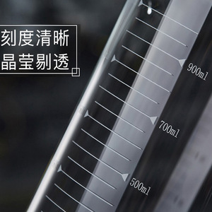 บีกเกอร์แก้วโบโรซิลิเกตสูง 1000 มล. พร้อมหูจับ ถ้วยตวงสำหรับใช้ในครัว - Product Image 1