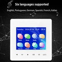 Mini 4*20W Stereo Ses Müzik Paneli Arka Plan Müziği Ana Sistem Otel Radyosu AUX FM Duvar İçi Ses Amplifikatörü Akıllı Ev
