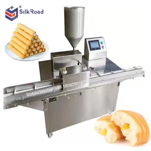 Máquina automática de inyección de llenado de núcleo de brioche de tortilla suiza de bocadillos de maíz inflado a buen precio