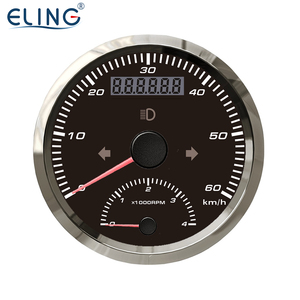 Eling phong cách mới 85mm GPS Đồng hồ tốc độ đo tốc độ với Máy đo tốc độ cho xe máy xe thuyền xe tải với hổ phách đèn nền 12V - Product Image 5