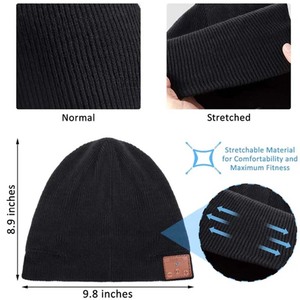 <span class=keywords><strong>Bonnet</strong></span> Musical Hiver Fashion Chaud <span class=keywords><strong>Bluetooth</strong></span> Amovible Lavable <span class=keywords><strong>avec</strong></span> Casque Sans Fil pour Extérieur Maison Cadeaux - Product Image 6