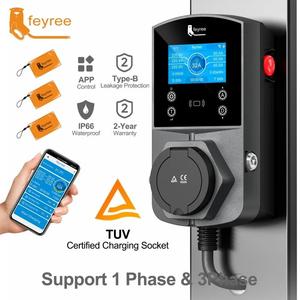 Nuevo Cargador de Pared Feyree Tipo 2 para Vehículos Eléctricos, 22KW, 3 Fases, Carga Rápida CA, Entrada de 400V, Control por WIFI y Aplicación, Certificado CE - Product Image 6