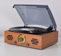 Autel-lecteur d'enregistrement de plateau tournant vintage, nouveau design, avec radio analogique rétro, bluetooth en option, 2022