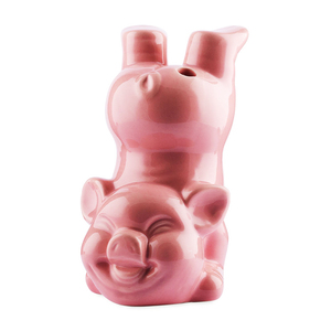 Vasos <span class=keywords><strong>de</strong></span> cóctel hechos a mano 3d personalizados, barra <span class=keywords><strong>de</strong></span> cerámica decorada con taza Tiki <span class=keywords><strong>de</strong></span> cerdo rosa - Product Image 2