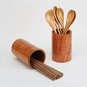 Porte-baguettes en bois massif, multi-usages pour restaurants et hôtels, porte-baguettes en bois drainable, porte-stylos en bois, fabricant - Product Image 2