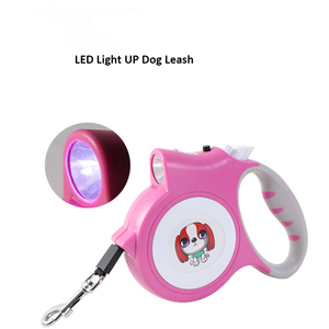 Nouveau Style Rétractable À La Main <span class=keywords><strong>Briquet</strong></span> <span class=keywords><strong>Chien</strong></span> LED Laisse En Gros 5M <span class=keywords><strong>Chien</strong></span> Laisse Avec Lumière - Product Image 3