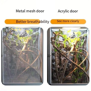 100x50x51cm Aluminium-Netz-Reptilienkäfig - Vollansicht-Chamäleon-Gehege für Eidechsen/Schlangen (US-Lagerbestand) - Product Image 6