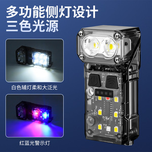 Fluorescent Deer Rotary <b>Work</b> <b>Light</b> <b>Led</b> Rechargeable Battery Mini Keychain <b>Light</b> For Repair Household Emergency Use - Product Image 2