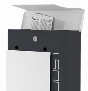 Boîtes <span class=keywords><strong>aux</strong></span> <span class=keywords><strong>lettres</strong></span> en acier pour la maison, le jardin, la cour, boîte <span class=keywords><strong>aux</strong></span> <span class=keywords><strong>lettres</strong></span> murale en métal avec clé - Product Image 2