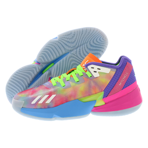 Adidas D.O.N. Chaussures de basket-ball unisexes Issue 4, design tie-dye multicolore - Product Image 1