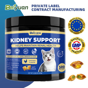 Suplemento Masticable Suave para Gatos, Apoyo Renal, Salud del Tracto Urinario, Fórmula Baja en Fósforo, Sabor a Pollo - Product Image 1