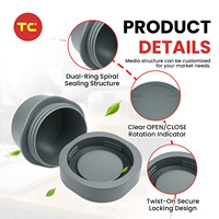 Couvre-lame et capuchon de récipient 2-en-1 compatibles avec le mixeur portable Ninjaa Blast BC100 BC151, personnalisation disponible
