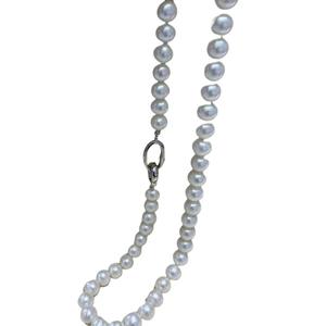 Collar de Perlas de Agua Dulce Naturales de Alta Calidad, Nuevo 2025, 9-10 mm, Hebilla de Doble Aro, Ligeramente Imperfecto, Venta al por Mayor - Product Image 5