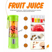 Draagbare blender-sapcentrifuge beker, USB oplaadbaar, smoothie maker, fruit- en groentegereedschap voor thuisgebruik in de keuken