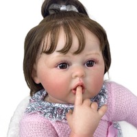 Nuevo Muñeco Bebé Reborn de Vinilo Suave de 60 CM, Muñeca Realista de Simulación, Juguete de Compañía para Niñas